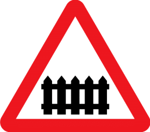 Level crossing with gate
