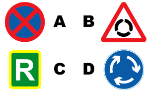 Hump in the road sign - Theory Test