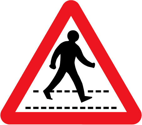 Zebra Crossing Sign